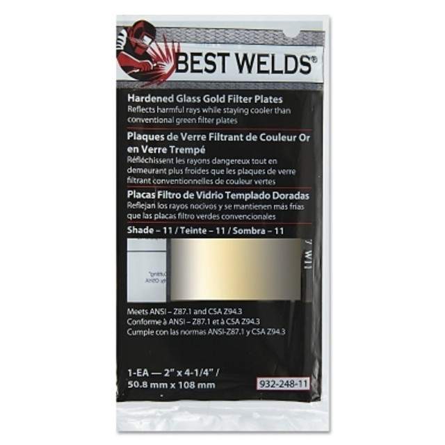 ORS Nasco Best Welds Hardened Glass Gold Filter Plate, Gold/12, 2 in x 4.25 in, SH12, Glass ORS Nasco Best Welds Hardened Glass Gold Filter Plate, Gold/12, 2 in x 4.25 in, SH12, Glass