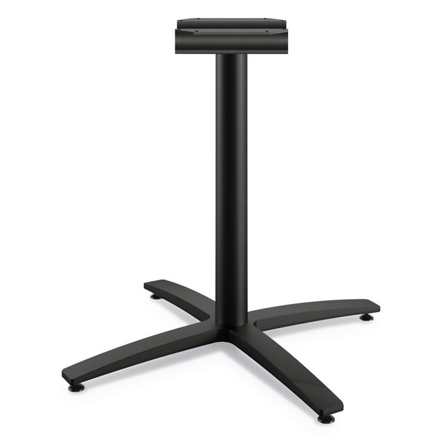 HON COMPANY BTX30LCBK Between Seated-Height X-Base for 42" Table Tops, 32.68w x 29.57h, Black