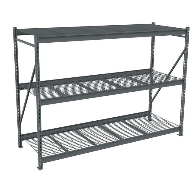 Tennsco BU-963672WS-MGY Bulk Storage Rack: 2,150 lb per Shelf, 3 Shelves