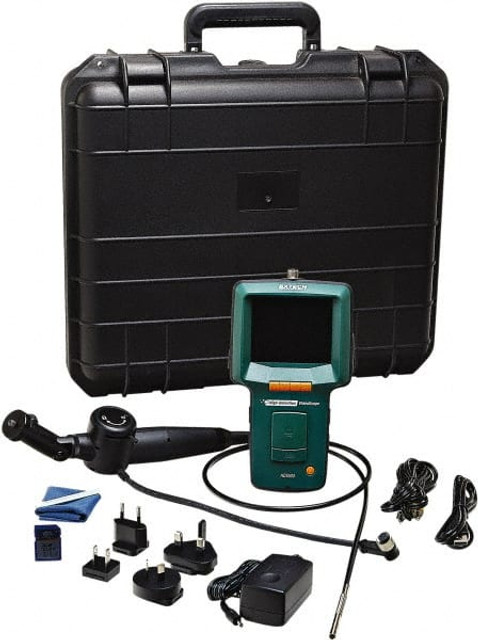 Extech HDV540 Video Inspection System: 1 m Probe, 6 mm Probe Dia, 320 x 240 pixels Resolution