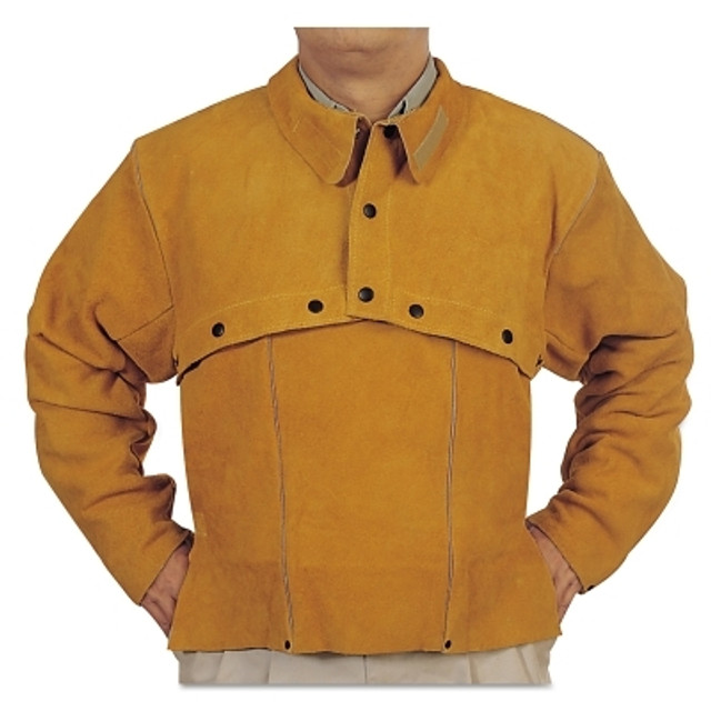 ORS Nasco Best Welds Q2XL Leather Cape Sleeves, Snaps Closure, X-Large, Golden Brown