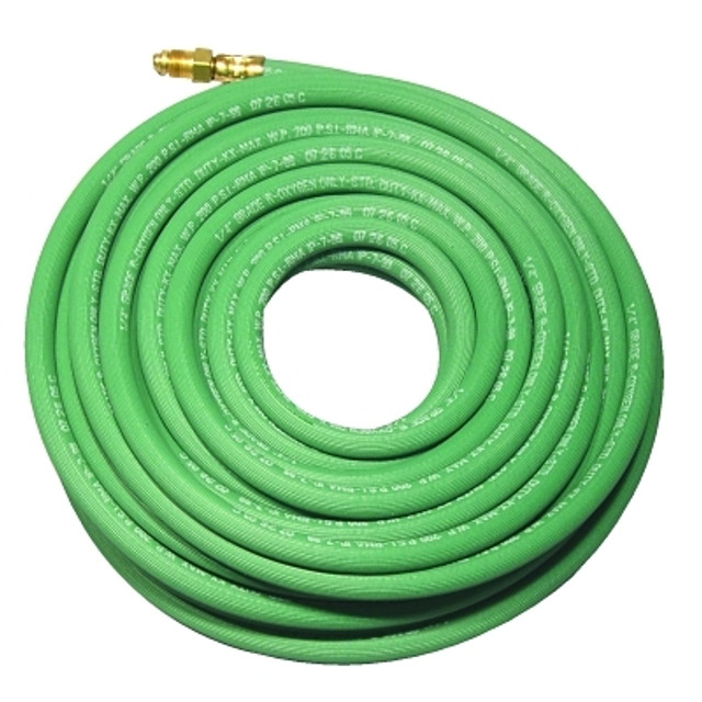 ORS Nasco Best Welds 712125200DAA Grade R Single-Line Welding Hose, 1/4 in, 800 ft Reel, Oxygen, Green