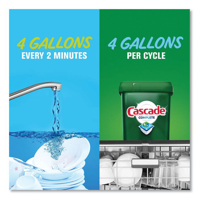 PROCTER & GAMBLE Cascade® 99269 ActionPacs, Fresh Scent, 40.9 oz Tub, 78/Tub, 2 Tubs/Carton