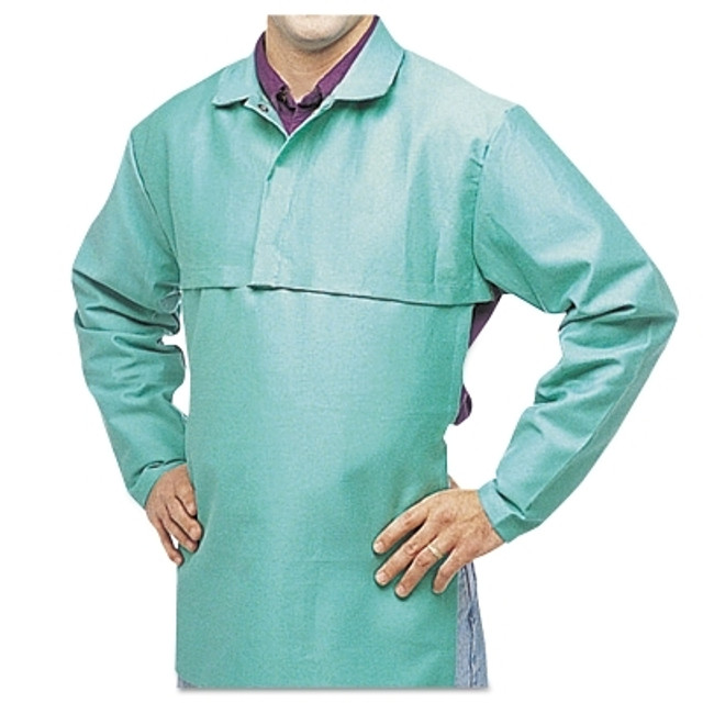 ORS Nasco Best Welds FR Cotton Sateen Cape Sleeves, Hook-and-Loop, Large, Visual Green