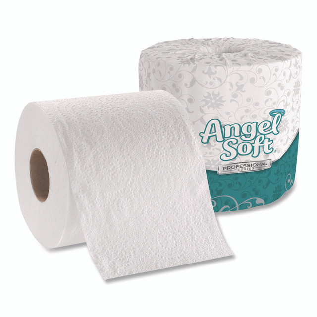 GEORGIA PACIFIC Professional 16880 Angel Soft ps Premium Bathroom Tissue, Septic Safe, 2-Ply, White, 450 Sheets/Roll, 80 Rolls/Carton