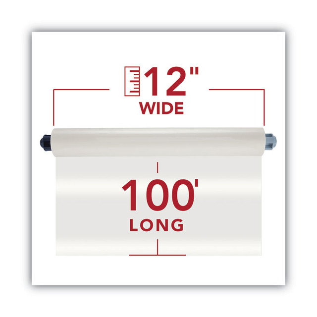 WILSON JONES CO. GBC® 3000052EZ Ultima 35 EZload Roll Film, 5 mil, 12" x 100 ft, Gloss Clear, 2/Box