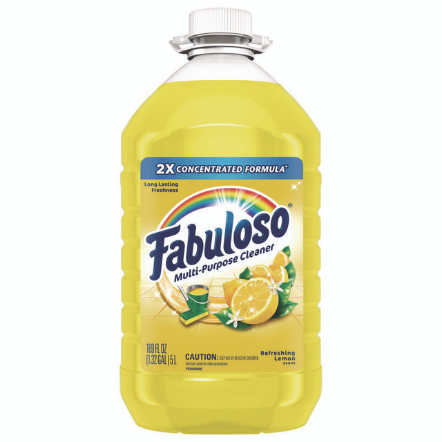 COLGATE PALMOLIVE, IPD. Fabuloso® 96987 Multi-use Cleaner, Lemon Scent, 169 oz Bottle, 3/Carton