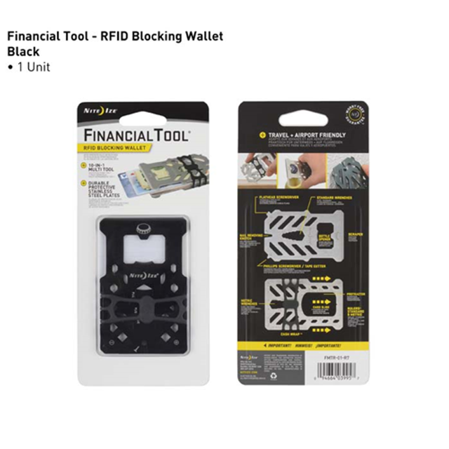 Nite-Ize FMTR-01-R7 Financial Tool RFID Blocking Wallet