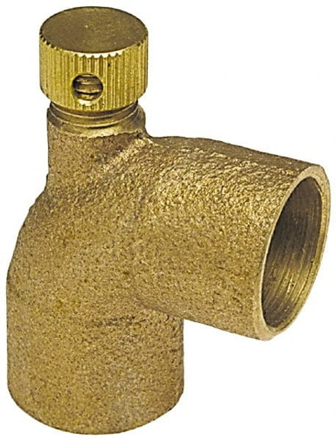 NIBCO B040750 Cast Copper Pipe 90 ° Vent Elbow: 1" Fitting, C x C, Pressure Fitting