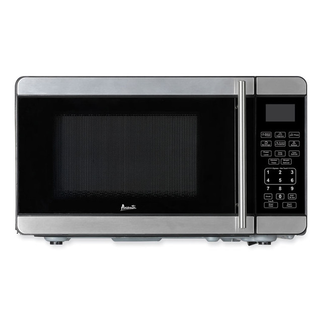 AVANTI MT7V3S 0.7 Cubic Foot Microwave Oven, 700 Watts, Black/Stainless Steel