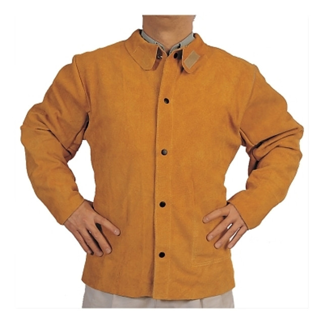 ORS Nasco Best Welds Split Cowhide Leather Welding Jacket, 2X-Large, Golden Brown ORS Nasco Best Welds Split Cowhide Leather Welding Jacket, 2X-Large, Golden Brown