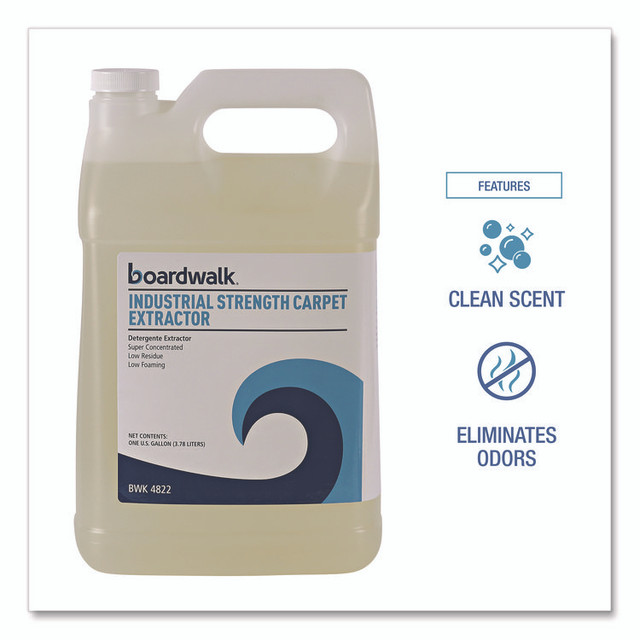 BOARDWALK 4822EA Industrial Strength Carpet Extractor, Clean Scent, 1 gal Bottle