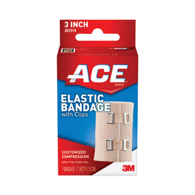 3M/COMMERCIAL TAPE DIV. ACE™ 207314 Elastic Bandage with E-Z Clips, 3 x 64