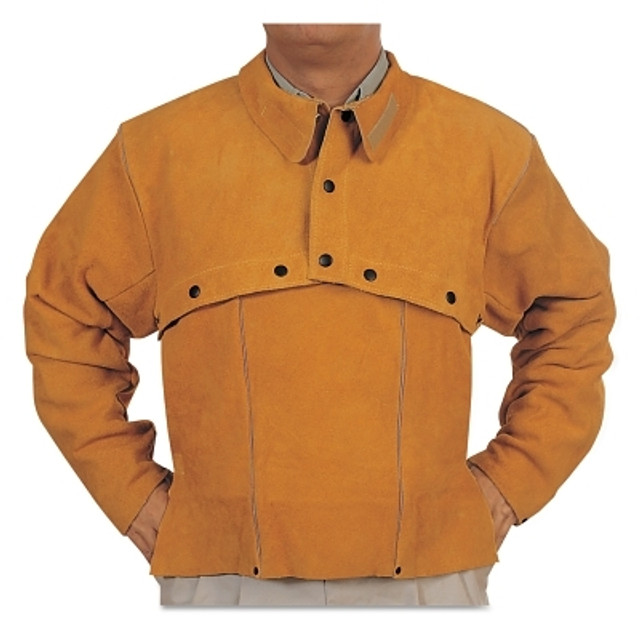 ORS Nasco Best Welds Leather Cape Sleeves, Snaps Closure, 2X-Large, Golden Brown