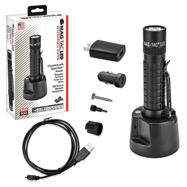 Maglite TRM1RE4 Mag-TAC LED Rechargeable Flashlight