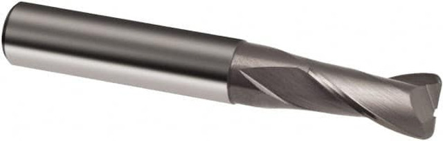 Guhring 9031060060050 Square End Mill: 0.2362'' Dia, 0.3937'' LOC, 2 Flutes, Solid Carbide