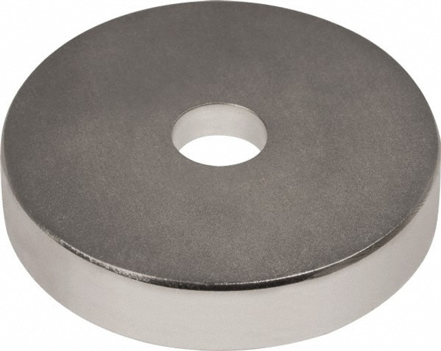 Mag-Mate CMP101912P2N42 1" Long x 1" Diam x 1/8" High, 1 Mounting Hole, 20 Poles, Ring Neodymium Rare Earth Holding Magnet