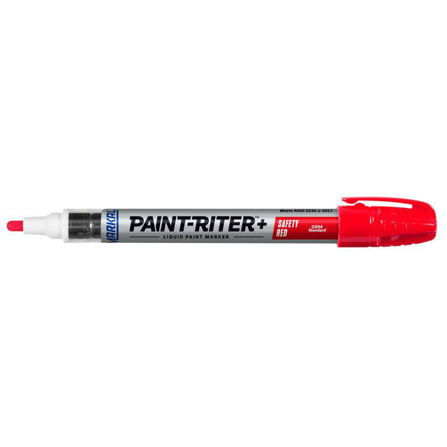Markal 97272 Liquid Paint Marker in OSHA and ANSI safety colors.