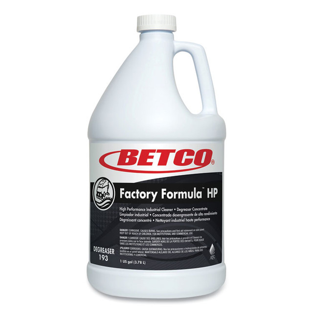 BETCO CORPORATION 1930400 Factory Formula HP Cleaner Degreaser, 1 gal Bottle, 4/Carton