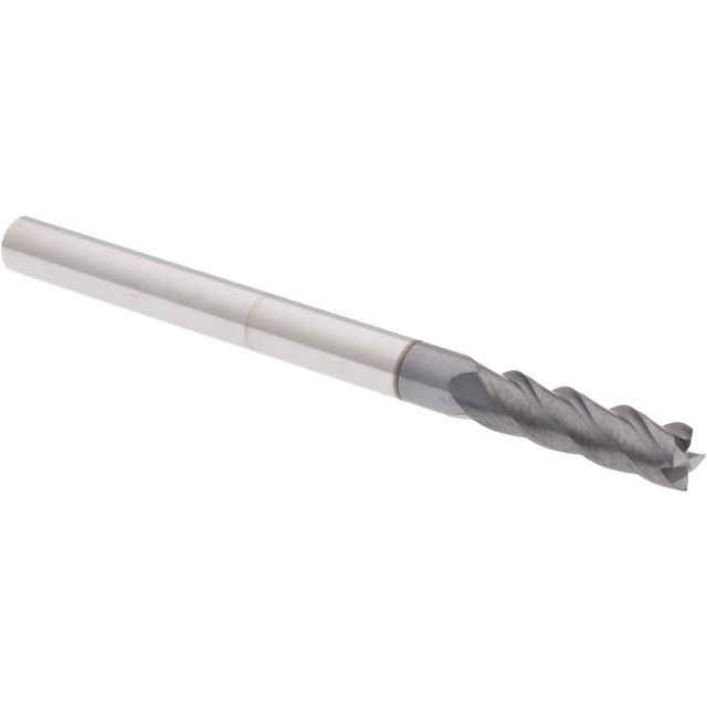 Accupro 6503223 Square End Mill:  0.1875" Dia, 0.625" LOC, 0.1875" Shank Dia, 2.5" OAL, 4 Flutes, Solid Carbide