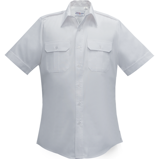 Flying Cross 78A54 00 18.0 N/A Duro Poplin Short Sleeve Shirt - White