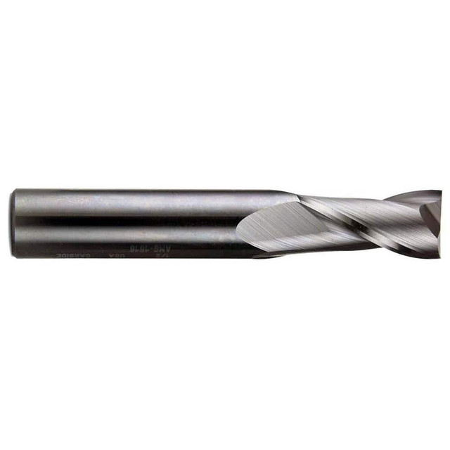 Melin Tool 14026 Square End Mill:  0.2500" Dia, 0.75" LOC, 0.25" Shank Dia, 2.5" OAL, 2 Flutes, Solid Carbide