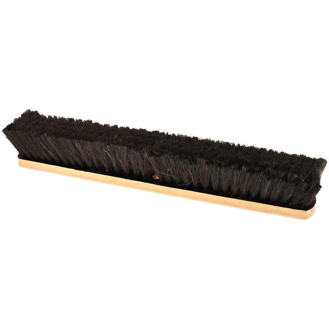 PRO-SOURCE SWP24-HOR Push Broom: 24" Wide, Horsehair Bristle