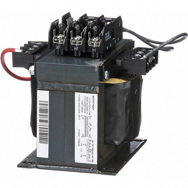 Square D 9070TF750D3 1 Phase, 750 VA, Top Mount Fuse Block Control Transformer