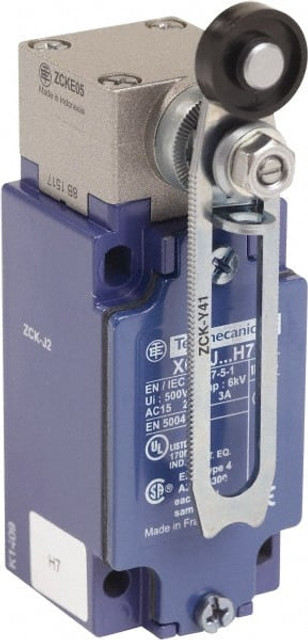 Telemecanique Sensors XCKJ20511H7 NC/NO Configuration, 240 VAC, 10 Amp, Metal Rotary Safety Limit Switch