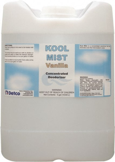 Detco 0984VA-C05 Kool Mist - Vanilla, 5 Gal Cube, Concentrated Deodorizer