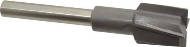 MSC MIT-435-25 1-3/16" Diam, 1/2" Shank, Diam, 4 Flutes, Straight Shank, Interchangeable Pilot Counterbore