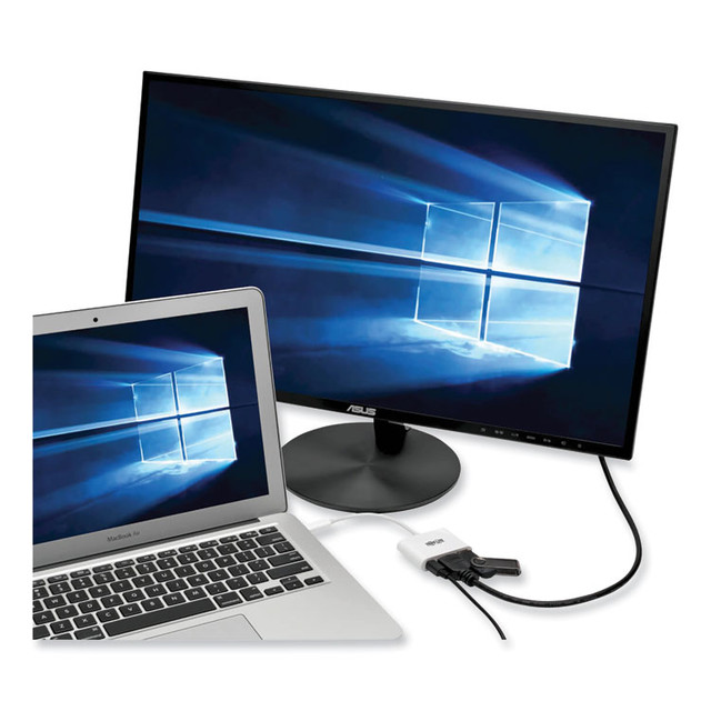 EATON CORPORATION Tripp Lite by U44406NH4UC USB 3.1 Gen 1 USB-C to HDMI 4K Adapter, USB-A/USB-C PD Charging Ports, 3", White