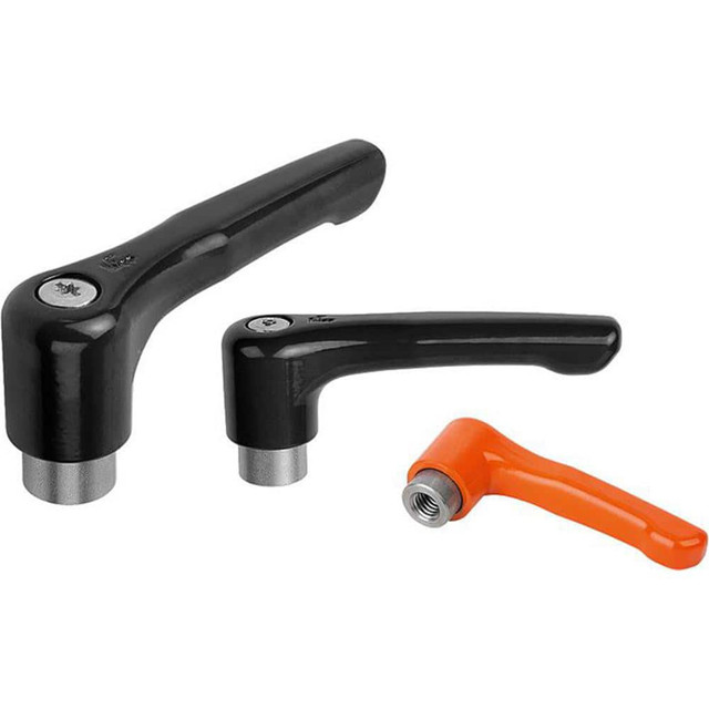 Jergens 40607 Clamp Handle Grips; For Use With: Small Tools; Utensils; Gauges ; Grip Length: 3.6000 ; Material: Die Cast Zinc ; Spindle Thread Size: 3/8-16 ; UNSPSC Code: 40151566