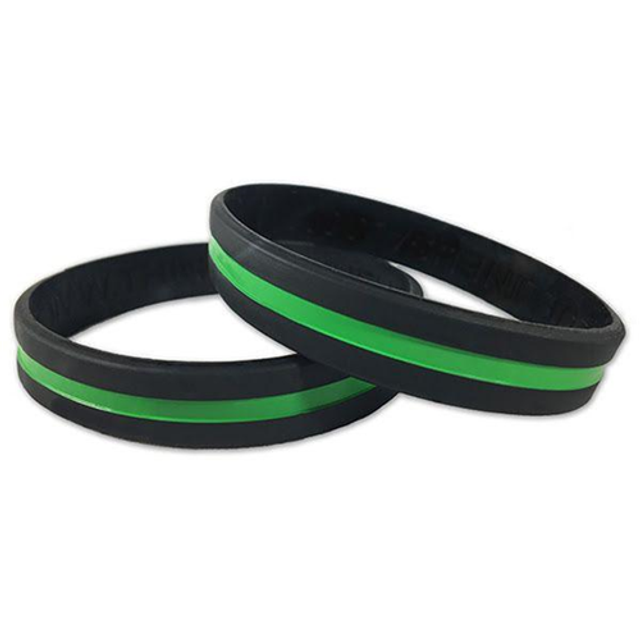 Thin Blue Line TGL-BR Thin Green Line Bracelet, 8 Inch Thin Blue Line TGL-BR Thin Green Line Bracelet, 8 Inch
