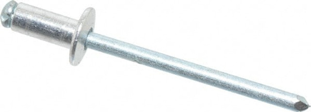 RivetKing. ABS53/P500 Open End Blind Rivet: Size 53, Dome Head, Aluminum Body, Steel Mandrel