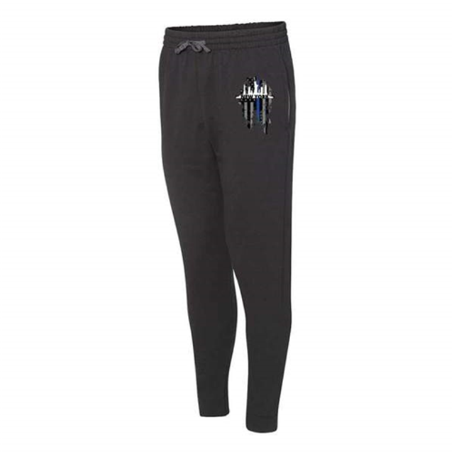 Thin Blue Line NYC-TBL-JOGGERS-BLK-M Thin Blue Line Joggers, New York