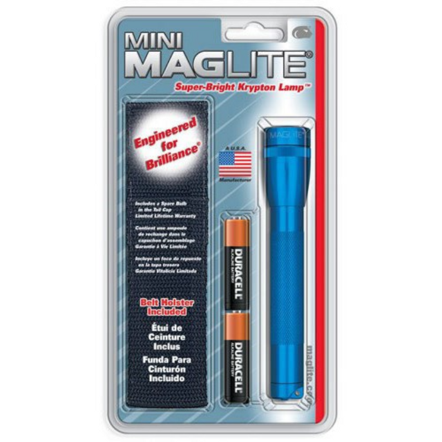 Maglite M2A11H M2A Mini Mag 2 AA-Cell Incandescent Flashlight w/Holster