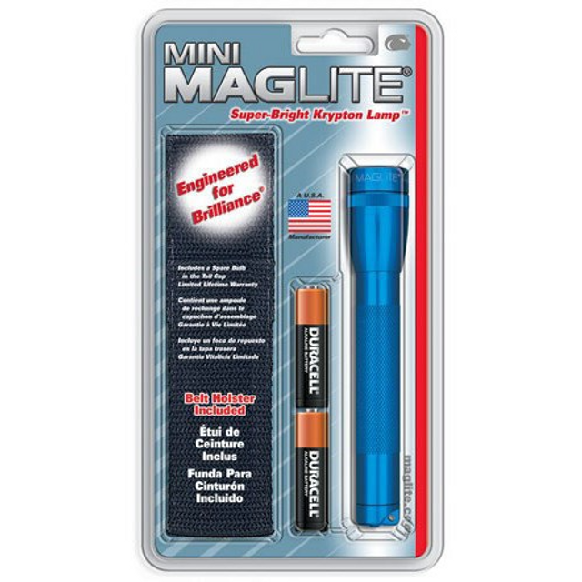 Maglite M2A11H M2A Mini Mag 2 AA-Cell Incandescent Flashlight w/Holster Maglite M2A11H M2A Mini Mag 2 AA-Cell Incandescent Flashlight w/Holster
