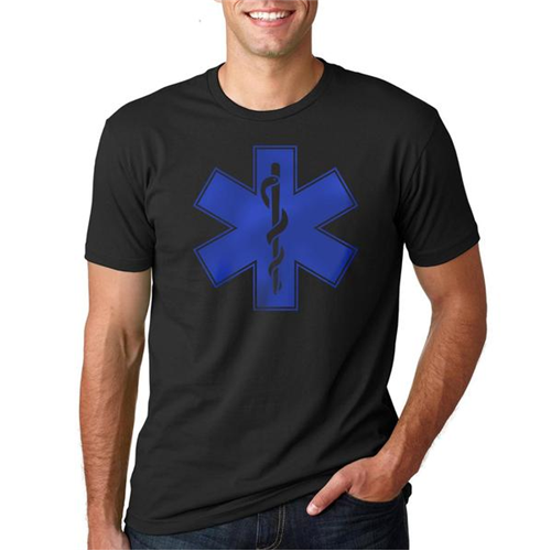 Thin Blue Line MEN-EMS-BIG-BLACK-XXXL Men's EMS T-shirt