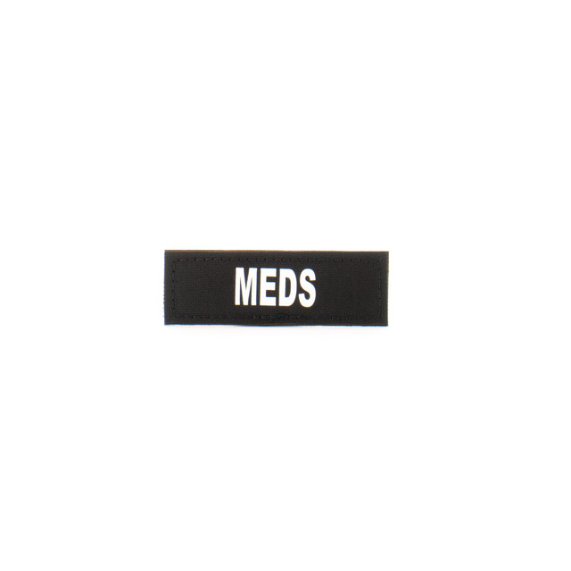 Eleven 10 E10-7003-MEDS-BLK/GLO 1x3 Med Name Tape Patch Eleven 10 E10-7003-MEDS-BLK/GLO 1x3 Med Name Tape Patch
