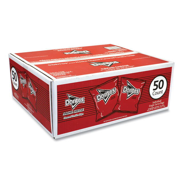 FRITO-LAY, INC. Doritos® 22000475 Nacho Cheese Tortilla Chips, 1 oz Snack Bag, 50/Carton