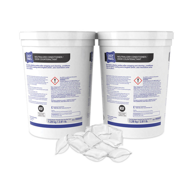 DIVERSEY Easy Paks® 990685 Neutralizer Conditioner/Odor Counteractant, 0.5 oz Packet, 90/Tub, 2 Tubs/Carton