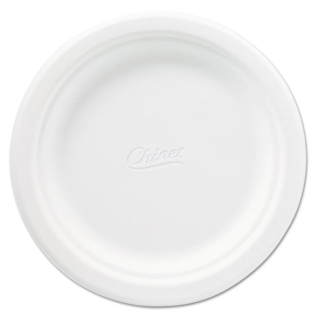 HUHTAMAKI Chinet® 21226CT Classic Paper Plates, 6.75" dia, White, 125/Pack, 8 Packs/Carton