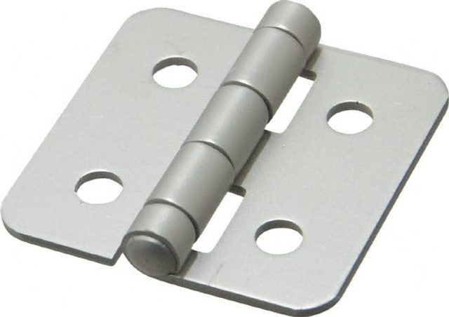 80/20 Inc. 2086 Aluminum Door Hinge: 2" Wide, 0.078" Thick, 4 Mounting Holes
