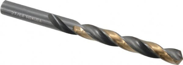 Michigan Drill 314 27/64 Jobber Length Drill Bit: 27/64" Dia, 118 °, High Speed Steel