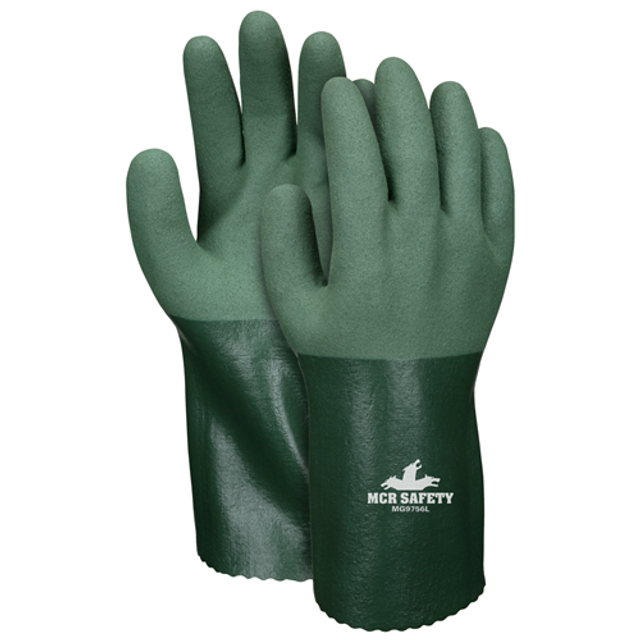 MCR Safety MG9756M Green Microfinish Nitrile 12 Glove