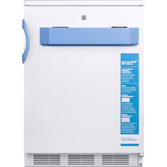 Accucold VT65MLBIMED2 Pharmacy, Medical-Laboratory Freezer: 3 cu ft Capacity, -25 to -15 &deg; C, 23-5/8" OAW, 23-5/8" OAD, 32-3/8" OAH