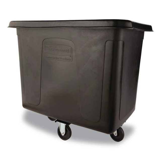 RUBBERMAID COMMERCIAL PROD. FG461600BLA Cube Truck, 119.7 gal, 500 lb Capacity, Plastic/Metal, Black