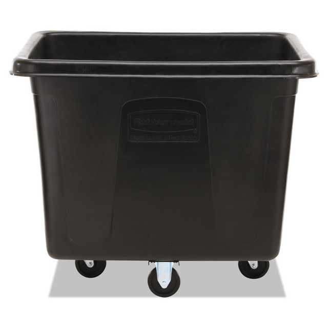 RUBBERMAID COMMERCIAL PROD. FG461600BLA Cube Truck, 119.7 gal, 500 lb Capacity, Plastic/Metal, Black