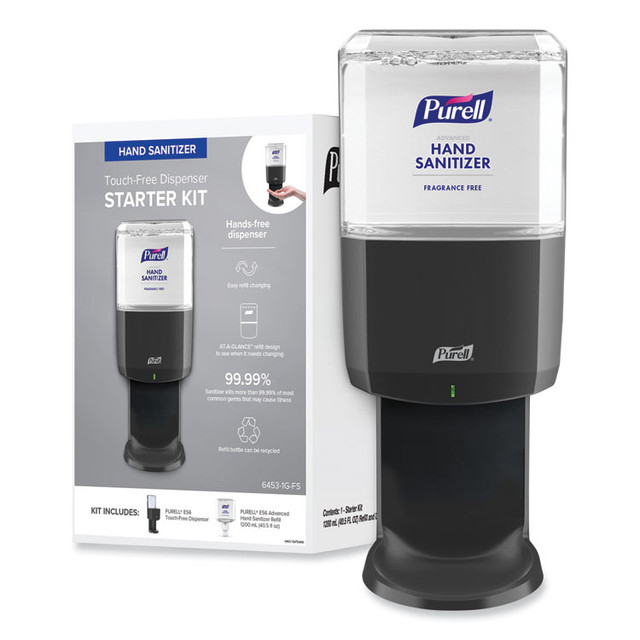 GO-JO INDUSTRIES PURELL® 64531GFS Advanced Hand Sanitizer Foam ES6 Starter Kit, 1,200 mL Graphite